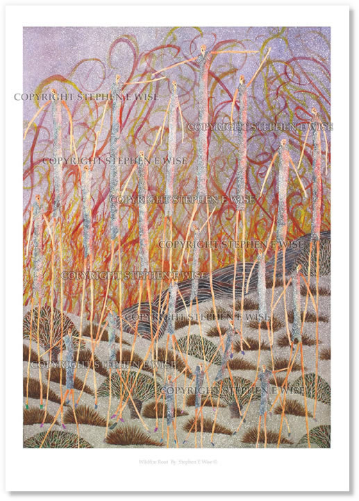 Buy Original Art Works from leading Contemporary Artist Stephen E Wise - Artwork Title : Wildfire Rout 